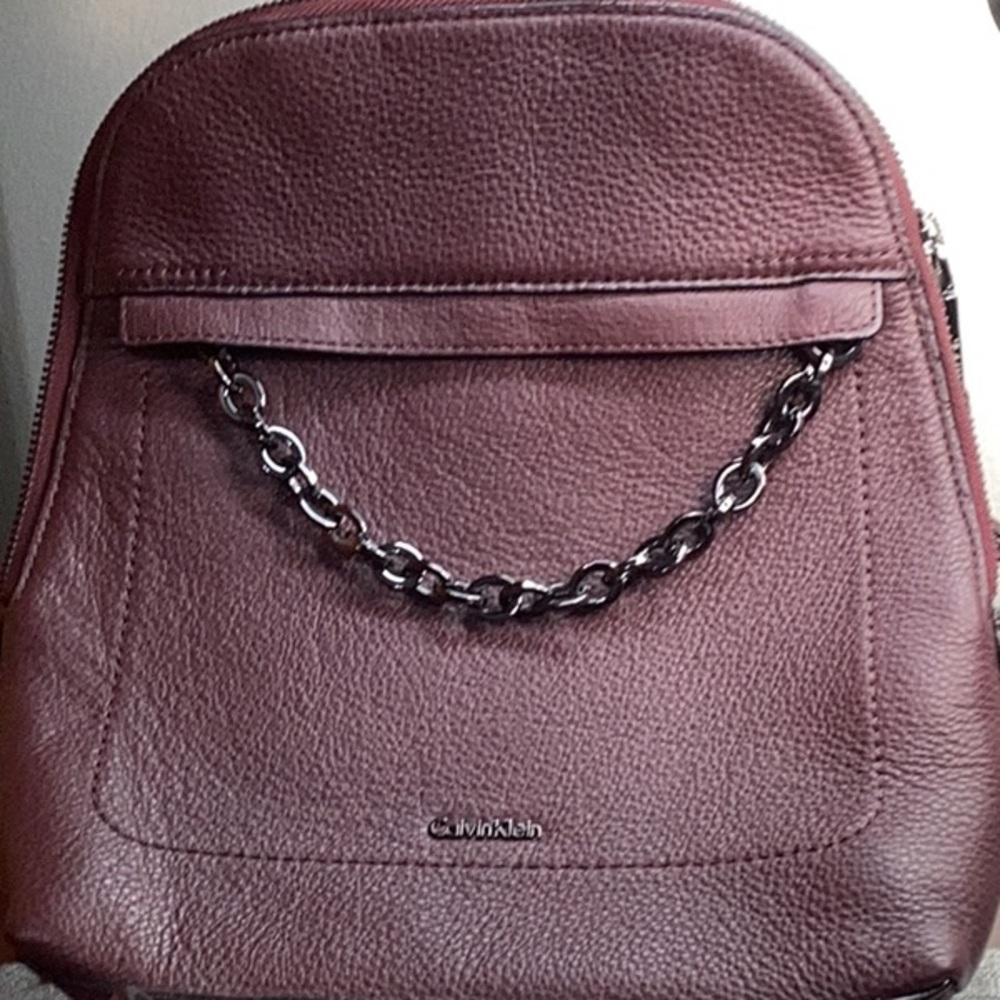 Calvin Klein leather backpack